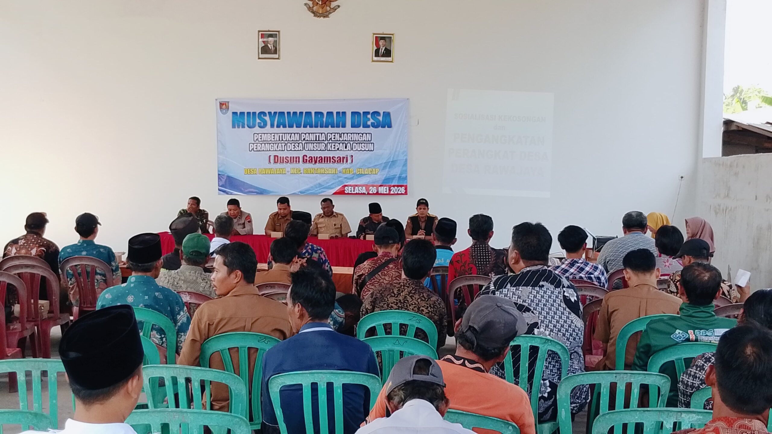 Pemdes Rawajaya Gelar Musdes, Bentuk Panitia Penjaringan Kadus Gayamsari